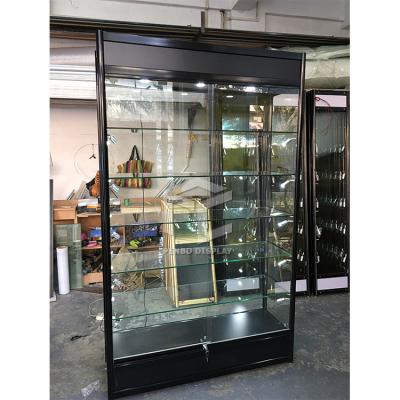 China Modern High End Rotating Glass Display Cabinet With Customized Size Glass Cabinet for sale