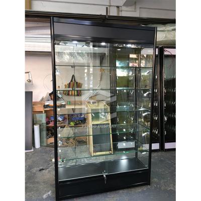 China modern wholesale retail aluminum glass cabinet for boutique store for sale