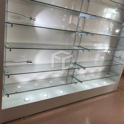 China Unique Shop Antique Wood Cabinet Tobacco Showcase Vape Shop Display Rack Smoke Store Showcase for sale