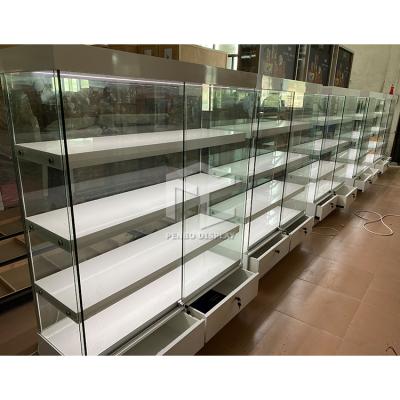 China Customized Antique Modern Vape Shop Display Furniture Smoke Shop Interior Design for sale