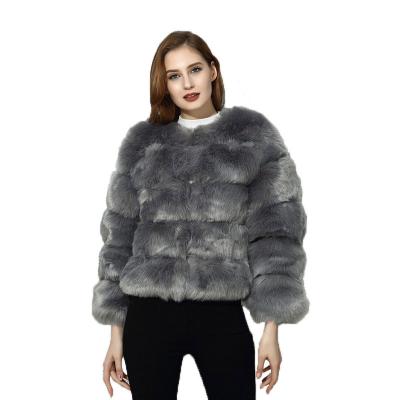 China Sustainable Fluffy Faux Fur Winter Jacket Fashion Thick Warm Female Casual Party Overcoat for sale