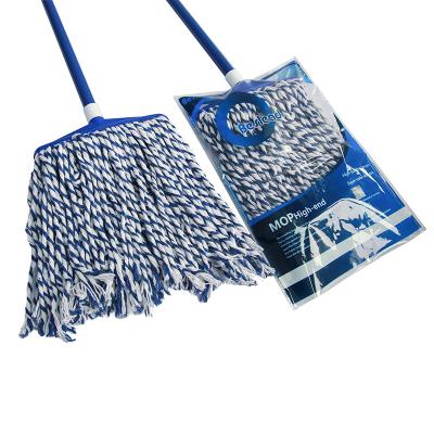 China Iron Popular Cotton Floor Clean Water Wet Mop for sale