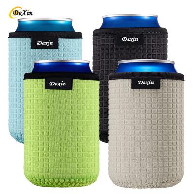 China Waterproof Manufacturer soft beach can cooler wine camping stubby beer can coolers pouch carrier holder neoprene  can cooler for sale