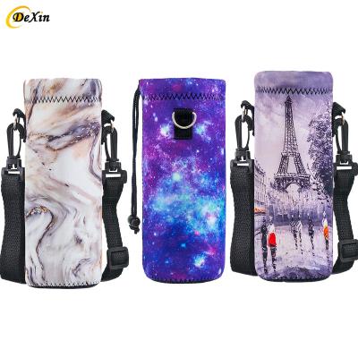 China Waterproof Wholesale Camouflage Holder Silicone Nylon Carrier Water Neoprene Bottle Sleeve for sale