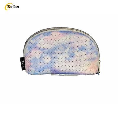 China Durable Wholesale Blank Oem New Small Portable Simple Fashion Neoprene Cosmetic Makeup Bag With Custom Logo for sale