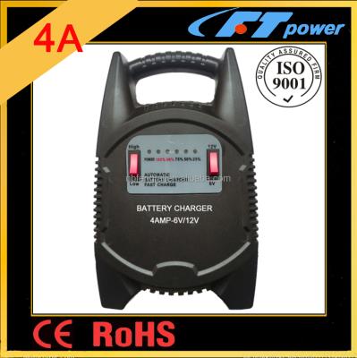 China B1204LX Transformer B1204LX 4AMP 6V 12V LED Battery Charger Car Battery Charger B1204LX 4AMP 6V 12V Portable Linear Toroidal Portable Fully Automatic 6VDC/12VDC Lead Acid Standard Charger for sale