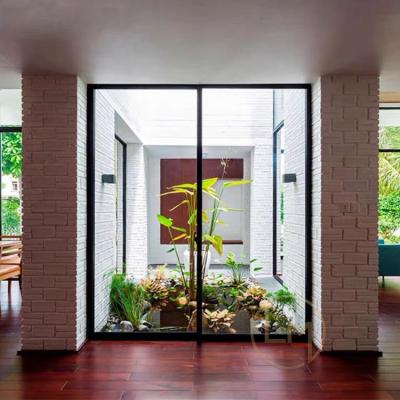 China Modern Design Aluminum Sliding Door Sound Proof Modern Glass Door For House for sale