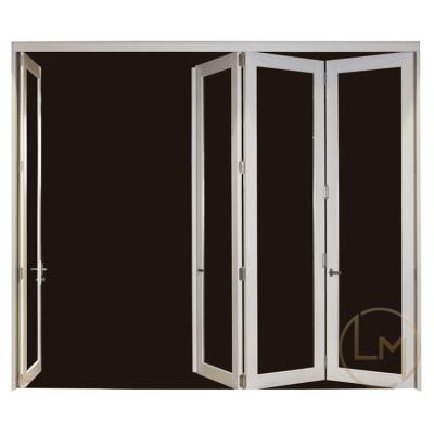 China Modern Chinese Manufacturer Low Price Aluminum Folding Door Glass Door For Balcony for sale