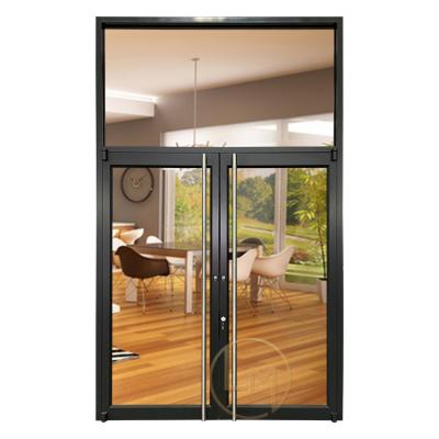 China Hot Sale Modern Design French Door Waterproof Sound Proof Glass Door Aluminum Swing Door For House for sale