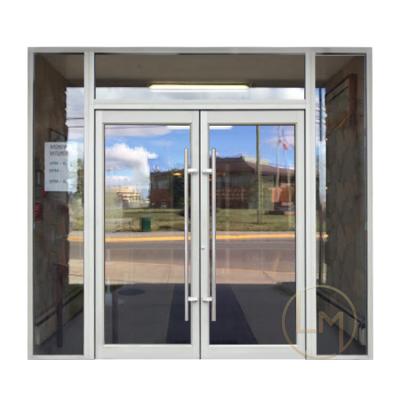 China European style high quality waterproof powder coated aluminum hurricane protection glass door french door for sale