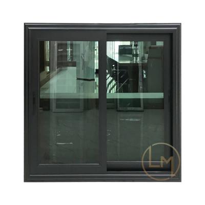 China Factory Price Simple Design Wind Proof Aluminum Magnetic Sliding Screen Windows With Reasonable Price for sale