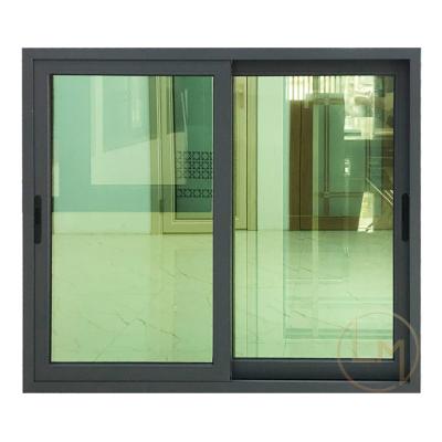 China Good Magnetic Screen Sealing Colored Sound Proof Window Residential Aluminum Glass Sliding Windows For House for sale