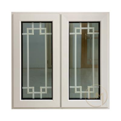 China Magnetic Screen Good Sealing Sound Proof Aluminum Casement Window Glazed Window For Villa for sale