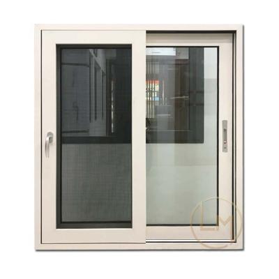 China Hurricane Resistance Aluminum Sliding Window Screen Good Magnetic Strong Sealing Glass Window For House for sale