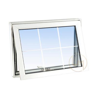 China Magnetic Screen Custom Design High Quality Aluminum Awning Window Wind Proof Glass Window For Villa for sale