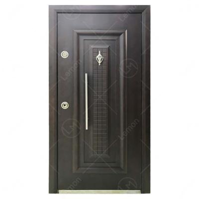 China Chinese Manufacturer Cheap Price High Security Bullet Render High Quality Steel Armored Door Wooden Door For Villa Heavy Duty for sale