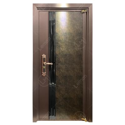 China The most popular high security etching design high security door never fade 304 stainless steel door for exterior for sale