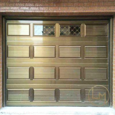 China Modern Manufacturer Roller Shutter Glass Sectional Roll Up Anodized Aluminum Garage Door For Dealers for sale