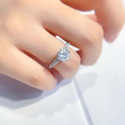 China Fashionable.Popular.Ladies.Wedding.Engagement Wedding Ring Design 2 Carat Total Diamond Solid Gold 18K Ring Heart Cut Moissanite VVS1 Ring for sale