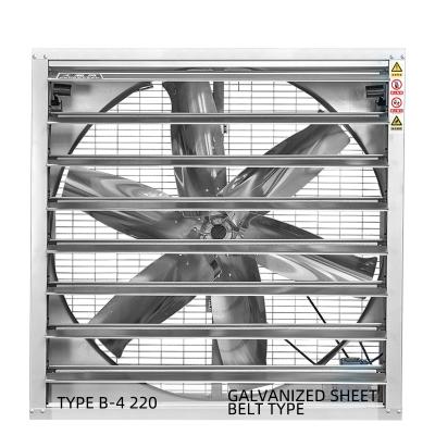 China Hot Sale 35 Inch Industrial Workshop Large Air Volume 220V Ventilation Galvanized Sheet Hammer Heavy Duty Exhaust Fan For Poultry Farm for sale