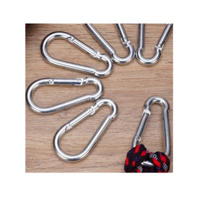 China Health Care Heavy Duty Carabiner Clip Spring Snap Hook M8x80mm Carabiner Clip And Hook for sale