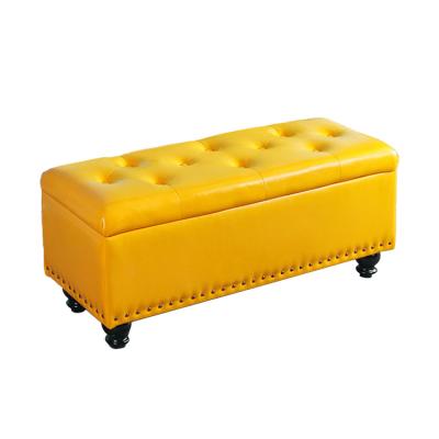 China Wholesale Soft Comfortable Foldable Kids Casual Lounge Stool Rectangular Storage for sale