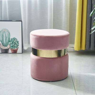 China Wholesale Foldable Round Storage Ottoman Changing Round Foot Stool Stool for sale