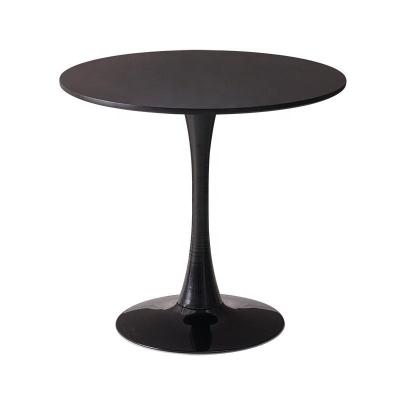 China (Other)Quality Dining Furniture MDF Metal Legs Adjustable Custom Circular Dining Table for sale