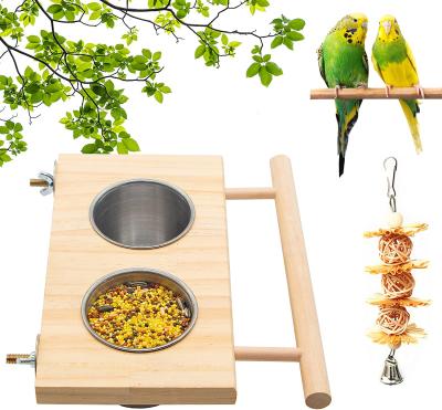 China High Quality Wooden Bird Cage Bird Cage Wholesale Bird Dish Multiplication Feeding Cups for sale