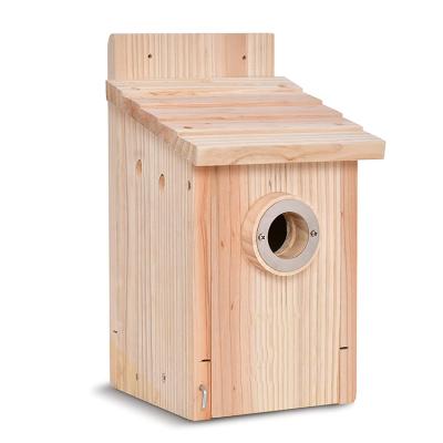 China Durable Easy-to-Open Bird Nesting Box Bird Houses For Outdoors Wooden Bird House for sale