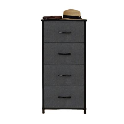 China Modern Organizer Unit for Bedroom 4 Drawers Fabric Dresser Storage Tower Storage Dresser for sale