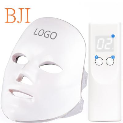 China 2021 New Arrivals Blood Vessel Removal 7 Color PDT LED Therapy Rechargeable Cordless Face Mask For Beauty for sale