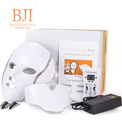 China Blood Vessels Removal PDT Photon Light Skin Beauty Therapy 7 Colors LED Facial Face Mask for sale