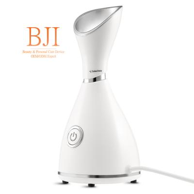 China Moisturizer Home Face Steamer Machine Vaporizer Steamer 2 in 1 Professional Ionic Facial Steamer Spa for sale