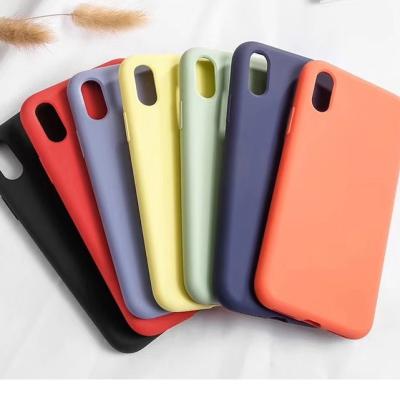 China Stretch Product For iPhone Apple Silicone Case With Logo Liquid Silicone Cover Fiber Customized Inside Silicon Back Cover For iPhone 11 XS max for sale