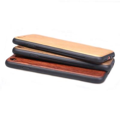 China Real Wood Cell Phone Case White Custom Wholesale Shockproof For Iphone 6 7 8 plus X Xr Xs Max Cherry Nature Wood Cover for sale