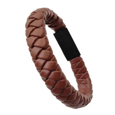 China Charging iPhone Best Gift Outdoor Portable Leather USB Micro Braided Data Cable Charging Wristband for sale