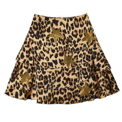 China TCH anti-static fashion women's 2021 summer new short skirt leopard print sexy skirt for sale