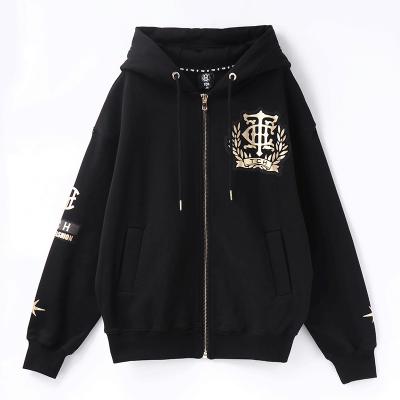 China TCH Anti-Wrinkle Hoodie Solid Color Zipper Coat Professional Sweaters Coats for sale