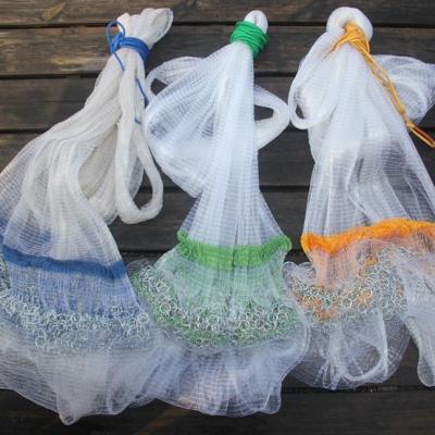 China Hand Casting Casting Monofilament Hand Chain Mesh Korean/Japan Traditional Small Casting Casting Net Cast Fishing Net for sale