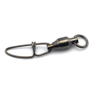 China Stainless Steel Ball Bearing Fishing Swivel With Insurance Snap Yatai-4006 for sale