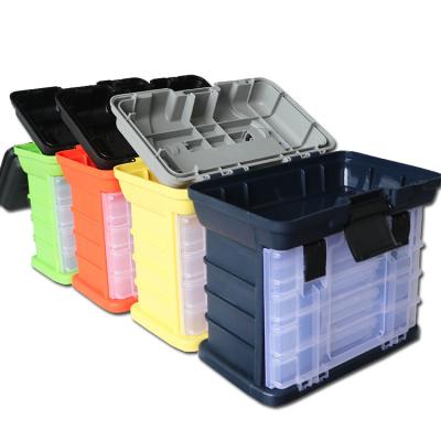 China YATAI Tackle Box Tool Suitcase Accessories Set Multifunctional Fishing Tackle Folding Boxes Portable Plastic Fishing Tackle Box for sale