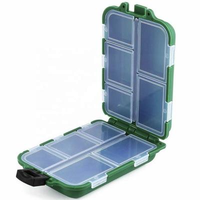 China Plastic Spoon Box Rig Hook Mini Case Lure 10 Compartments Storage Fishing Tackle for sale