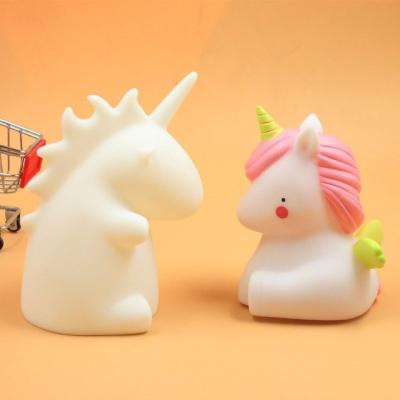 China Modern children's night light dinosaur trex night light novelty unicorn lighting unicorn night light kids bedroom lamp unicorn luminaria for sale