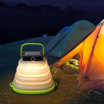 China Outdoor Portable Folding Portable Filling Lights Camping Emergency USB Camping LED Lanterns Solar Light Bulb Rechargeable Tent Lamp for sale