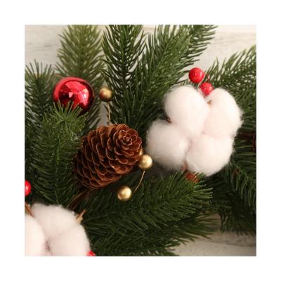 China Wholesale Good Prices Silk Artificial Christmas Wreath And Garlands for sale