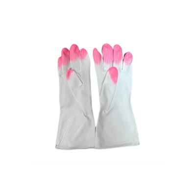 China PVC household cleaning gloves colorfinger durable cleaning gloves pink blue green for sale