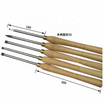 China Replaceable Blade Woodturning Tools Wood Finisher Turning Tool with Replaceable Carbide Insert Medium Size Wood Handle for Woodworking-RD: 12 for sale