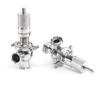 China General Stainless Steel Sanitary Pneumatic Clamped Safety Valve for sale