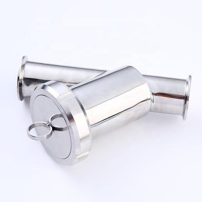 China Stainless Steel Y Type Sanitary Strainer Filter 100 Stainless Steel Mesh for sale